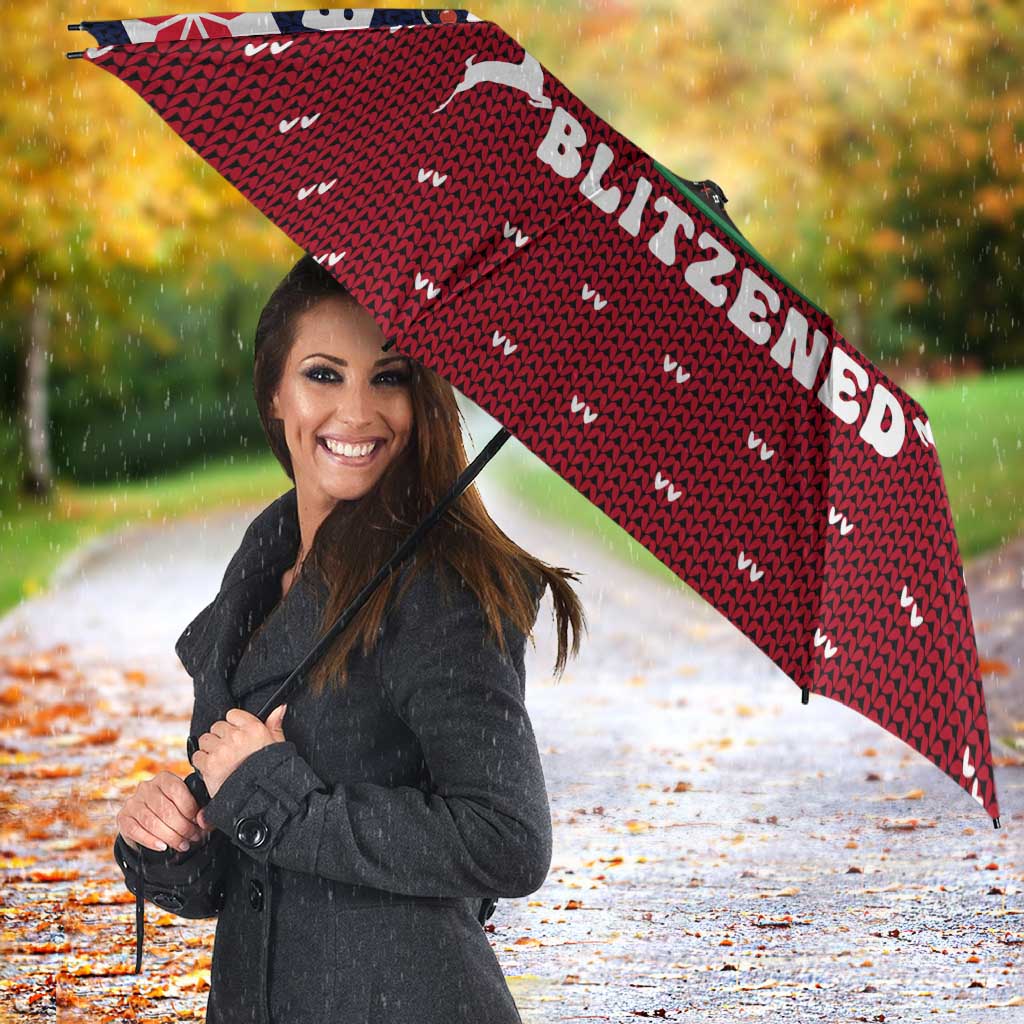 Lets Get Slouchy Christmas Umbrella Funny Xmas Holiday Patterns - Wonder Print Shop