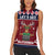 Lets Get Slouchy Christmas Women Sleeveless Polo Shirt Funny Xmas Holiday Patterns - Wonder Print Shop