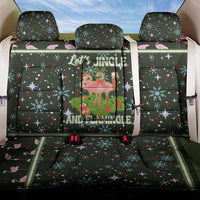 Lets Jingle And Flamingle Christmas Back Car Seat Cover Funny Xmas Holiday Patterns - Wonder Print Shop