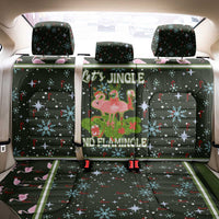 Lets Jingle And Flamingle Christmas Back Car Seat Cover Funny Xmas Holiday Patterns - Wonder Print Shop