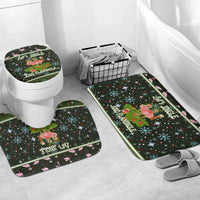 Lets Jingle And Flamingle Christmas Bathroom Set Funny Xmas Holiday Patterns - Wonder Print Shop