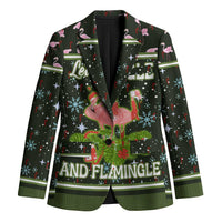 Lets Jingle And Flamingle Christmas Blazer Funny Xmas Holiday Patterns - Wonder Print Shop