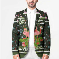 Lets Jingle And Flamingle Christmas Blazer Funny Xmas Holiday Patterns - Wonder Print Shop