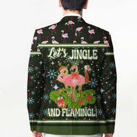 Lets Jingle And Flamingle Christmas Blazer Funny Xmas Holiday Patterns - Wonder Print Shop