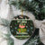 Lets Jingle And Flamingle Christmas Ceramic Ornament Funny Xmas Holiday Patterns - Wonder Print Shop