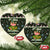 Lets Jingle And Flamingle Christmas Ceramic Ornament Funny Xmas Holiday Patterns - Wonder Print Shop