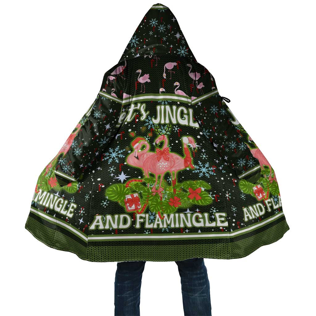 Lets Jingle And Flamingle Christmas Cloak Funny Xmas Holiday Patterns - Wonder Print Shop