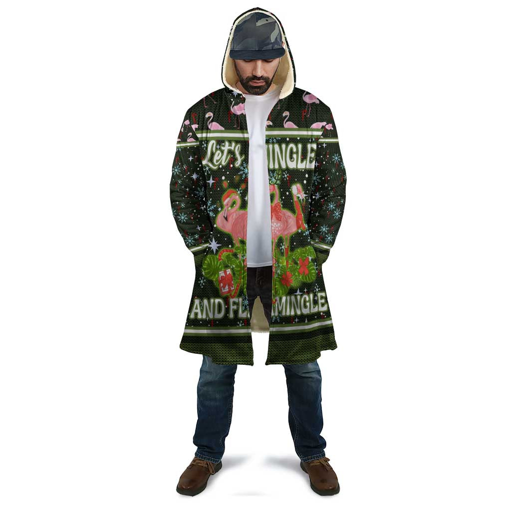 Lets Jingle And Flamingle Christmas Cloak Funny Xmas Holiday Patterns - Wonder Print Shop
