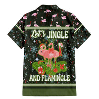 Lets Jingle And Flamingle Christmas Family Matching Mermaid Dress and Hawaiian Shirt Funny Xmas Holiday Patterns - Wonder Print Shop