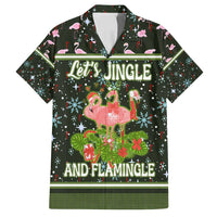Lets Jingle And Flamingle Christmas Family Matching Tank Maxi Dress and Hawaiian Shirt Funny Xmas Holiday Patterns - Wonder Print Shop