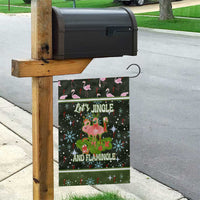 Lets Jingle And Flamingle Christmas Garden Flag Funny Xmas Holiday Patterns - Wonder Print Shop