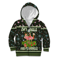Lets Jingle And Flamingle Christmas Kid Hoodie Funny Xmas Holiday Patterns - Wonder Print Shop