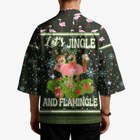 Lets Jingle And Flamingle Christmas Kimono Funny Xmas Holiday Patterns - Wonder Print Shop