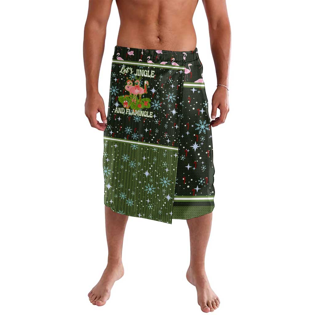 Lets Jingle And Flamingle Christmas Lavalava Funny Xmas Holiday Patterns - Wonder Print Shop