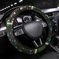 Lets Jingle And Flamingle Christmas Steering Wheel Cover Funny Xmas Holiday Patterns - Wonder Print Shop