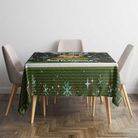Lets Jingle And Flamingle Christmas Tablecloth Funny Xmas Holiday Patterns - Wonder Print Shop