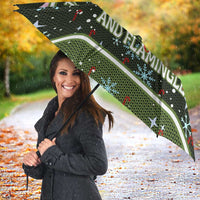 Lets Jingle And Flamingle Christmas Umbrella Funny Xmas Holiday Patterns - Wonder Print Shop