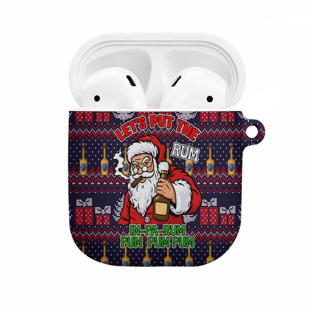 Lets Put The Rum Pum Pum Pum Christmas AirPods Case Xmas Holiday Patterns - Wonder Print Shop