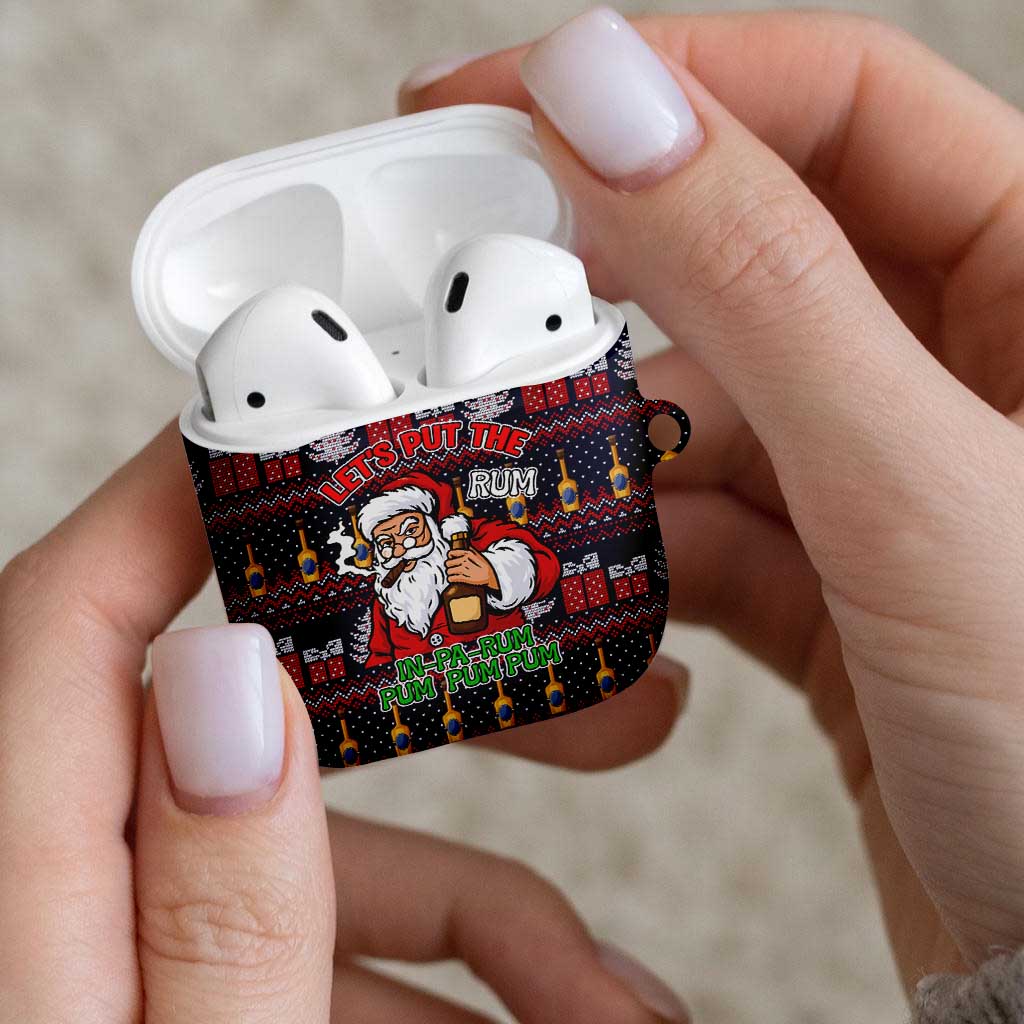 Lets Put The Rum Pum Pum Pum Christmas AirPods Case Xmas Holiday Patterns - Wonder Print Shop