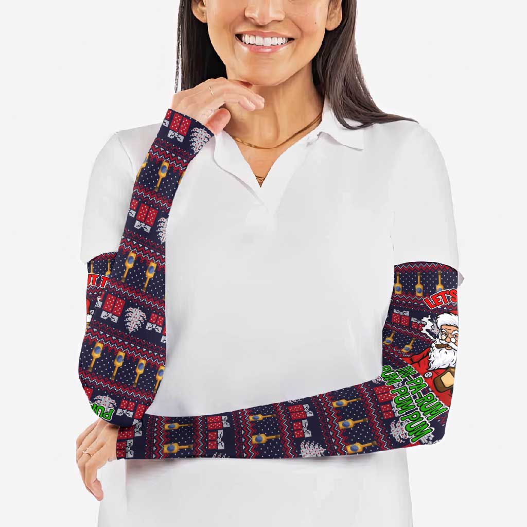 Lets Put The Rum Pum Pum Pum Christmas Arm Sleeves Xmas Holiday Patterns - Wonder Print Shop