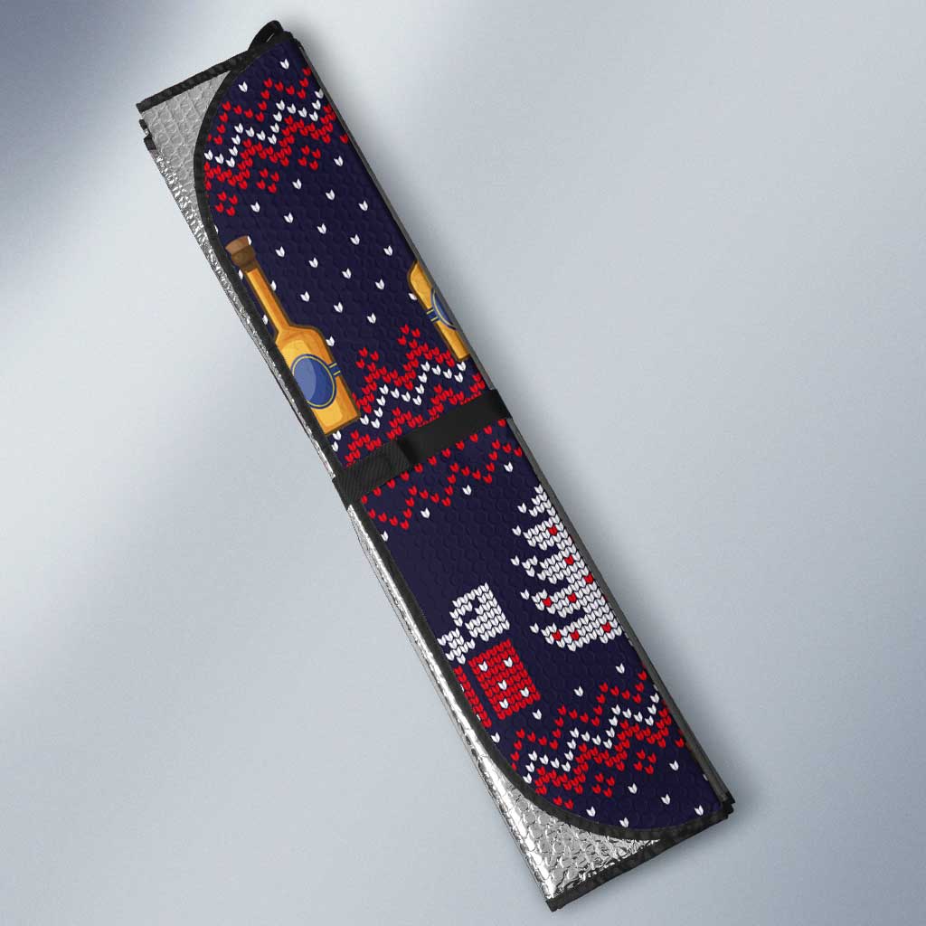 Lets Put The Rum Pum Pum Pum Christmas Auto Sun Shade Xmas Holiday Patterns - Wonder Print Shop