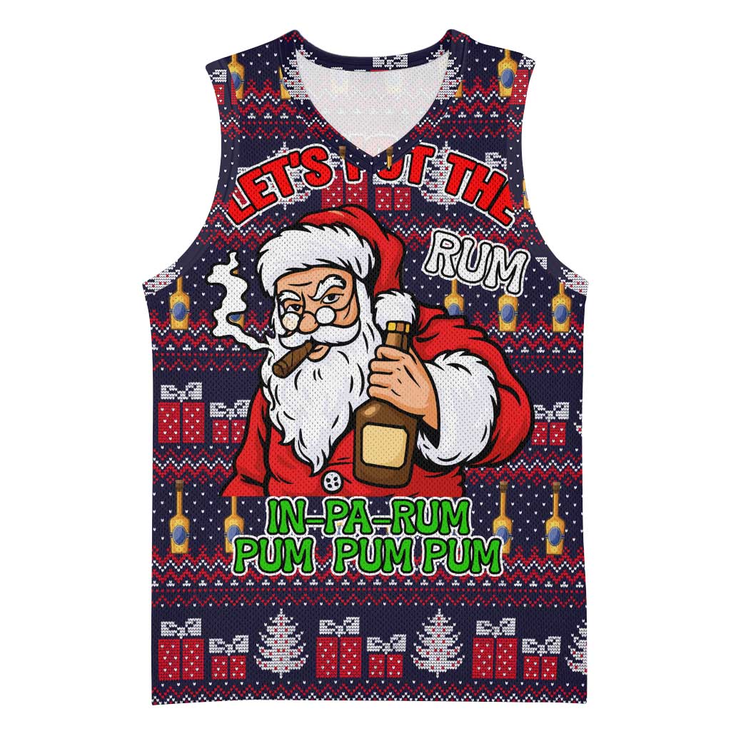 Lets Put The Rum Pum Pum Pum Christmas Basketball Jersey Xmas Holiday Patterns - Wonder Print Shop
