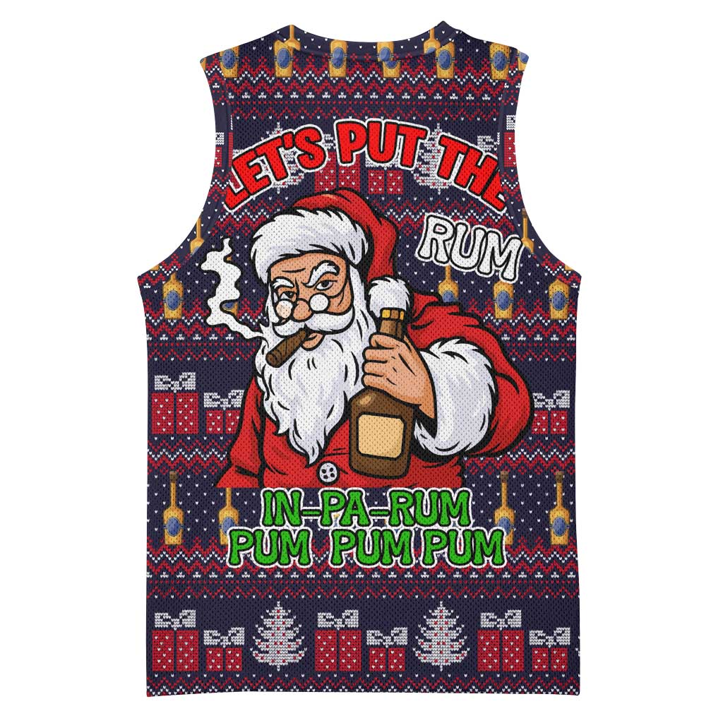 Lets Put The Rum Pum Pum Pum Christmas Basketball Jersey Xmas Holiday Patterns - Wonder Print Shop