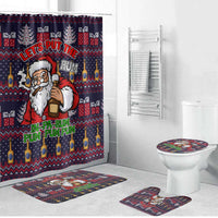 Lets Put The Rum Pum Pum Pum Christmas Bathroom Set Xmas Holiday Patterns - Wonder Print Shop