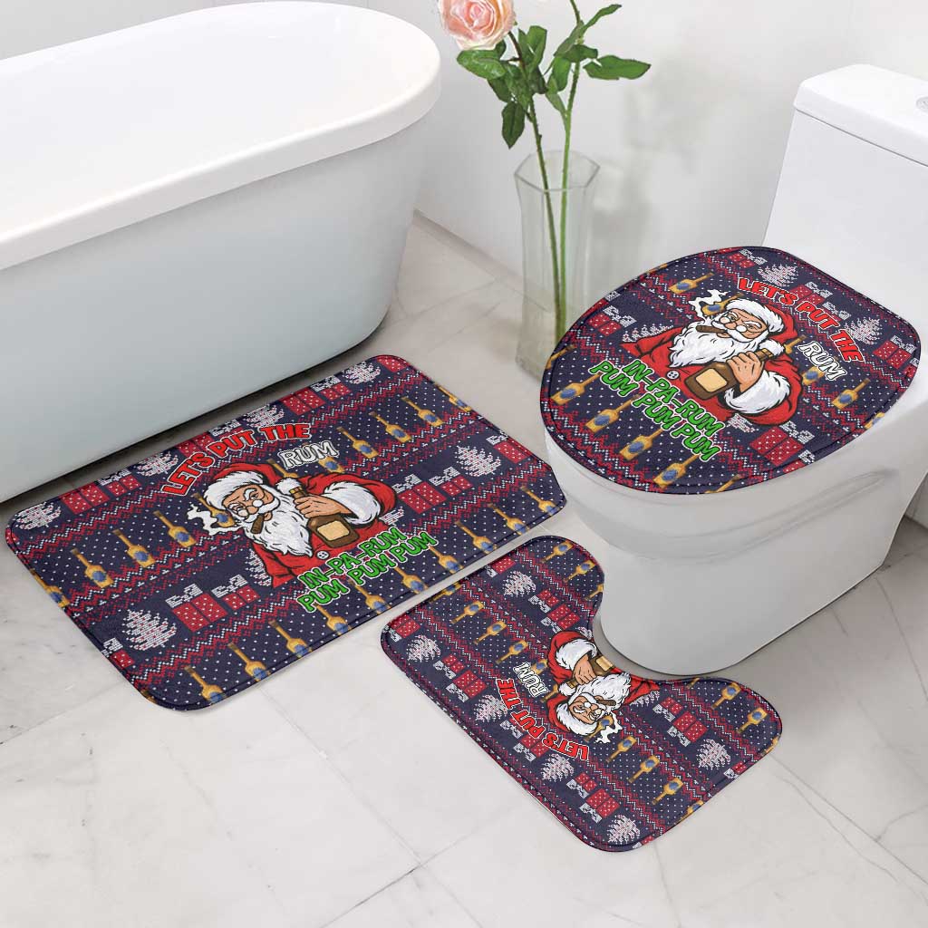 Lets Put The Rum Pum Pum Pum Christmas Bathroom Set Xmas Holiday Patterns - Wonder Print Shop