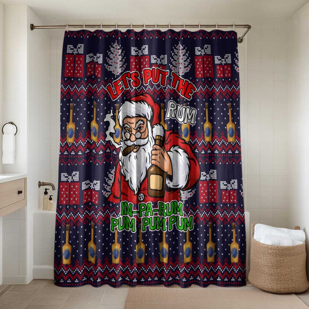 Lets Put The Rum Pum Pum Pum Christmas Bathroom Set Xmas Holiday Patterns - Wonder Print Shop