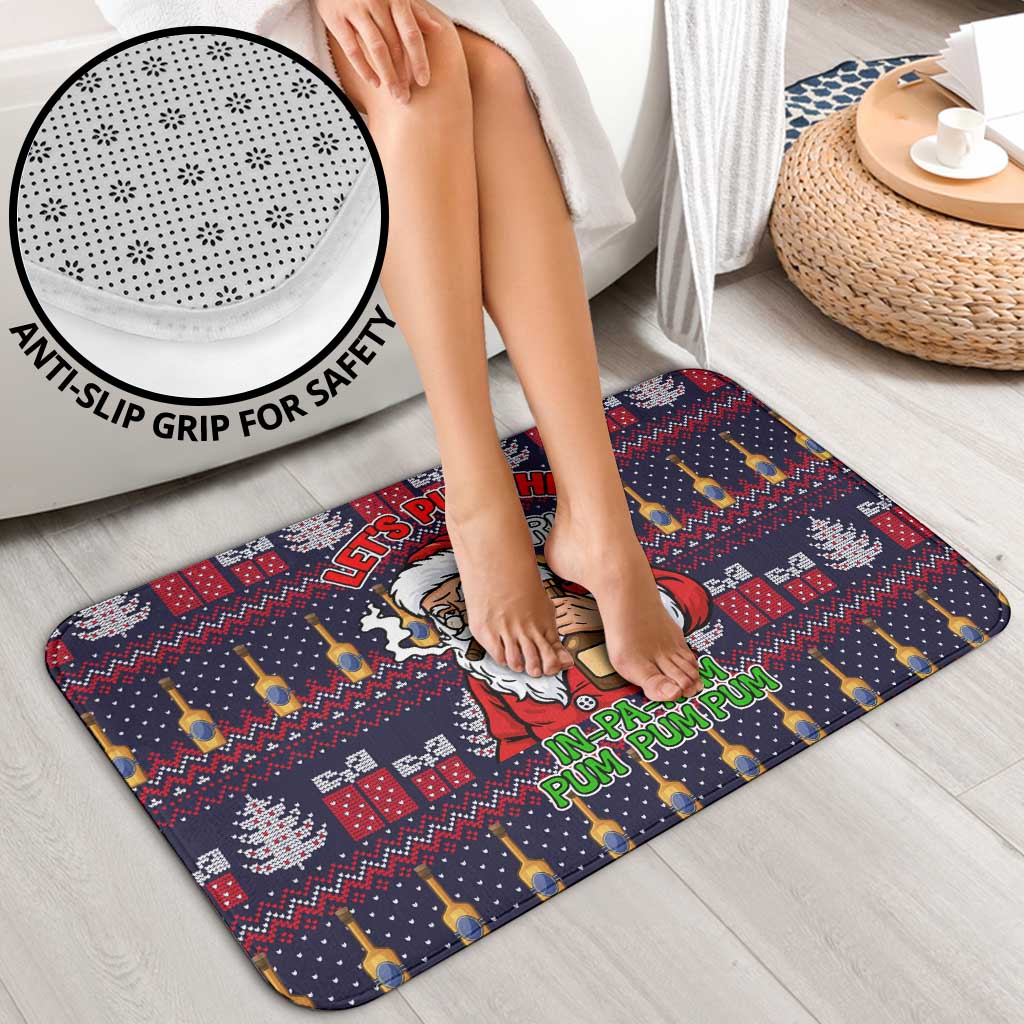Lets Put The Rum Pum Pum Pum Christmas Bathroom Set Xmas Holiday Patterns - Wonder Print Shop
