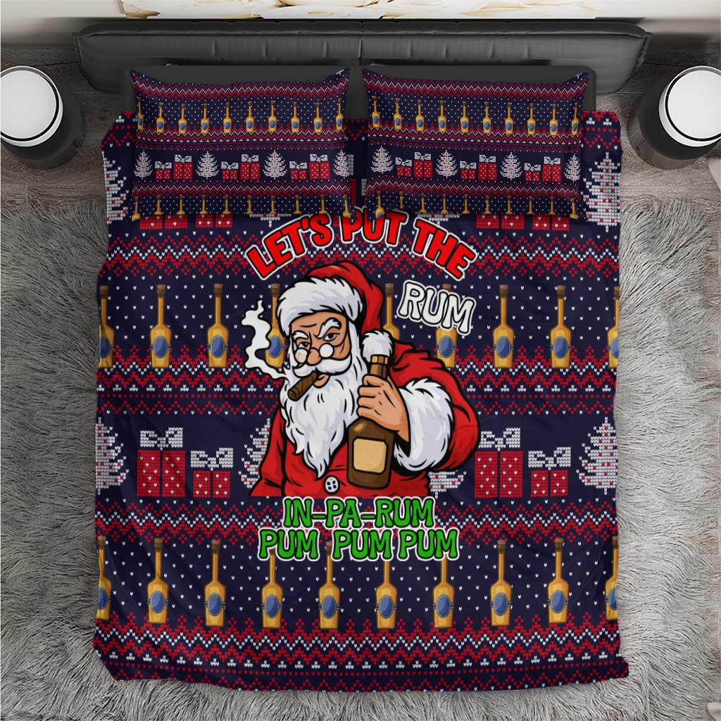 Lets Put The Rum Pum Pum Pum Christmas Bedding Set Xmas Holiday Patterns - Wonder Print Shop