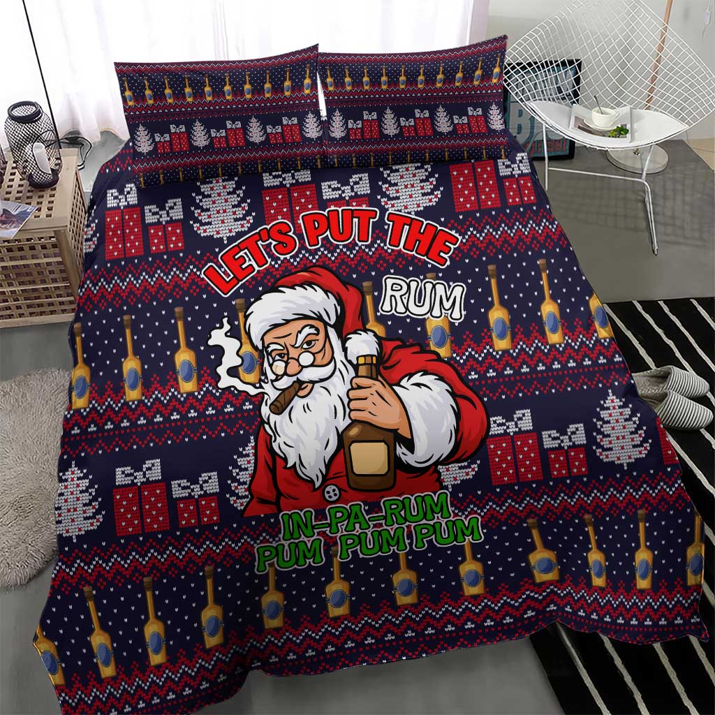 Lets Put The Rum Pum Pum Pum Christmas Bedding Set Xmas Holiday Patterns - Wonder Print Shop