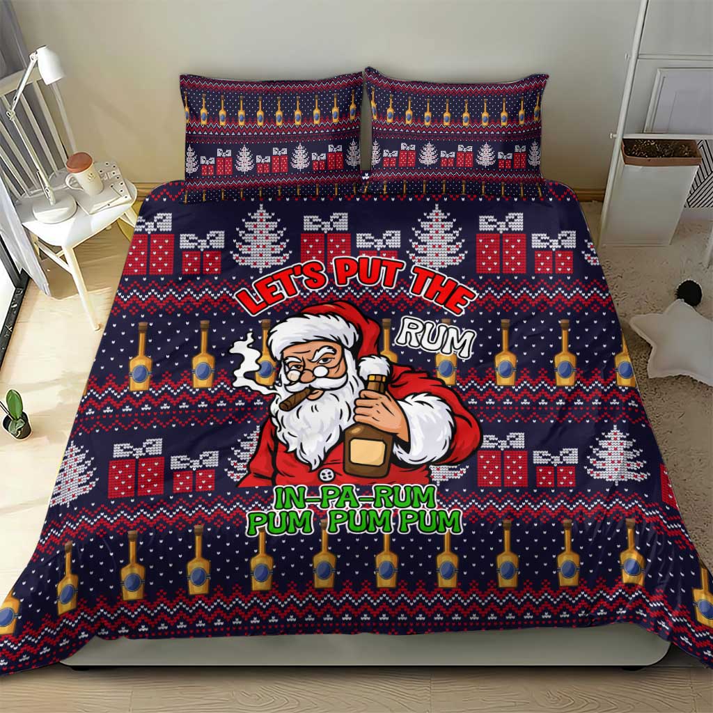 Lets Put The Rum Pum Pum Pum Christmas Bedding Set Xmas Holiday Patterns - Wonder Print Shop