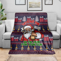 Lets Put The Rum Pum Pum Pum Christmas Blanket Xmas Holiday Patterns - Wonder Print Shop