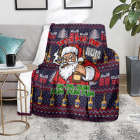 Lets Put The Rum Pum Pum Pum Christmas Blanket Xmas Holiday Patterns - Wonder Print Shop