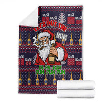 Lets Put The Rum Pum Pum Pum Christmas Blanket Xmas Holiday Patterns - Wonder Print Shop