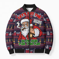 Lets Put The Rum Pum Pum Pum Christmas Bomber Puffer Jacket Xmas Holiday Patterns - Wonder Print Shop