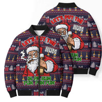 Lets Put The Rum Pum Pum Pum Christmas Bomber Puffer Jacket Xmas Holiday Patterns - Wonder Print Shop