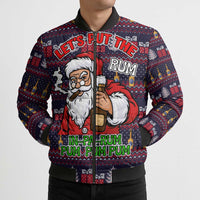 Lets Put The Rum Pum Pum Pum Christmas Bomber Puffer Jacket Xmas Holiday Patterns - Wonder Print Shop