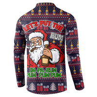 Lets Put The Rum Pum Pum Pum Christmas Button Sweatshirt Xmas Holiday Patterns - Wonder Print Shop