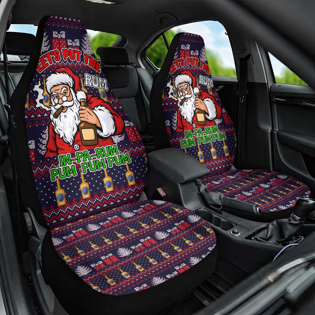Lets Put The Rum Pum Pum Pum Christmas Car Seat Cover Xmas Holiday Patterns - Wonder Print Shop