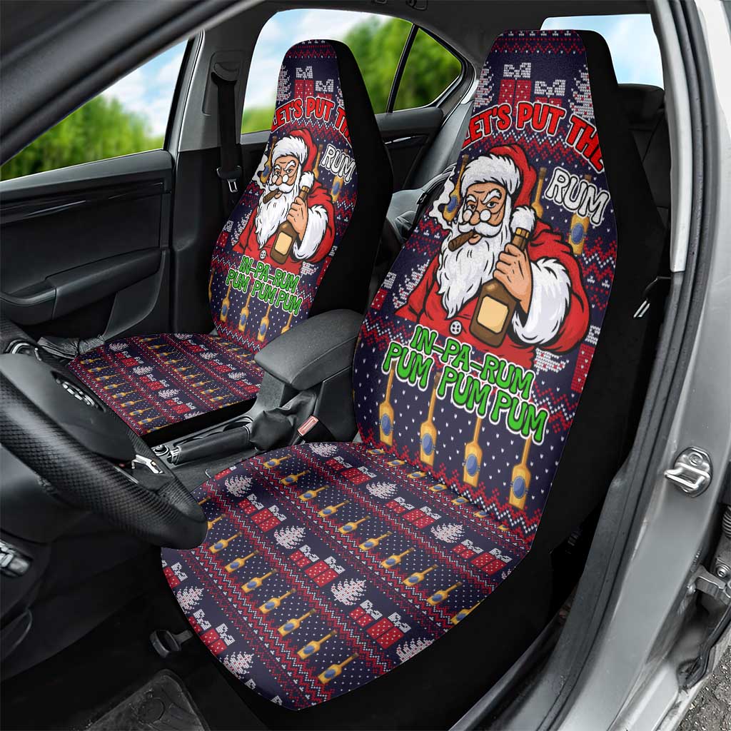 Lets Put The Rum Pum Pum Pum Christmas Car Seat Cover Xmas Holiday Patterns - Wonder Print Shop