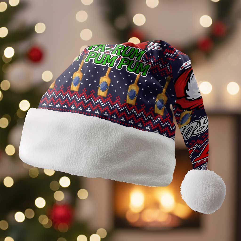 Lets Put The Rum Pum Pum Pum Christmas Santa Hat Xmas Holiday Patterns - Wonder Print Shop