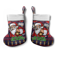 Lets Put The Rum Pum Pum Pum Christmas Stocking Xmas Holiday Patterns - Wonder Print Shop