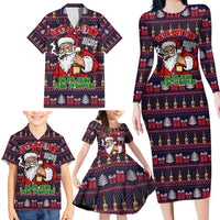 Lets Put The Rum Pum Pum Pum Christmas Family Matching Long Sleeve Bodycon Dress and Hawaiian Shirt Xmas Holiday Patterns - Wonder Print Shop