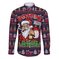 Lets Put The Rum Pum Pum Pum Christmas Family Matching Long Sleeve Bodycon Dress and Hawaiian Shirt Xmas Holiday Patterns - Wonder Print Shop