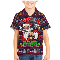 Lets Put The Rum Pum Pum Pum Christmas Family Matching Mermaid Dress and Hawaiian Shirt Xmas Holiday Patterns - Wonder Print Shop