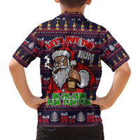 Lets Put The Rum Pum Pum Pum Christmas Family Matching Off The Shoulder Long Sleeve Dress and Hawaiian Shirt Xmas Holiday Patterns - Wonder Print Shop