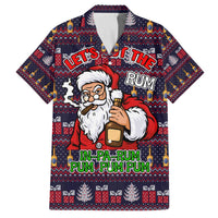 Lets Put The Rum Pum Pum Pum Christmas Family Matching Off The Shoulder Long Sleeve Dress and Hawaiian Shirt Xmas Holiday Patterns - Wonder Print Shop